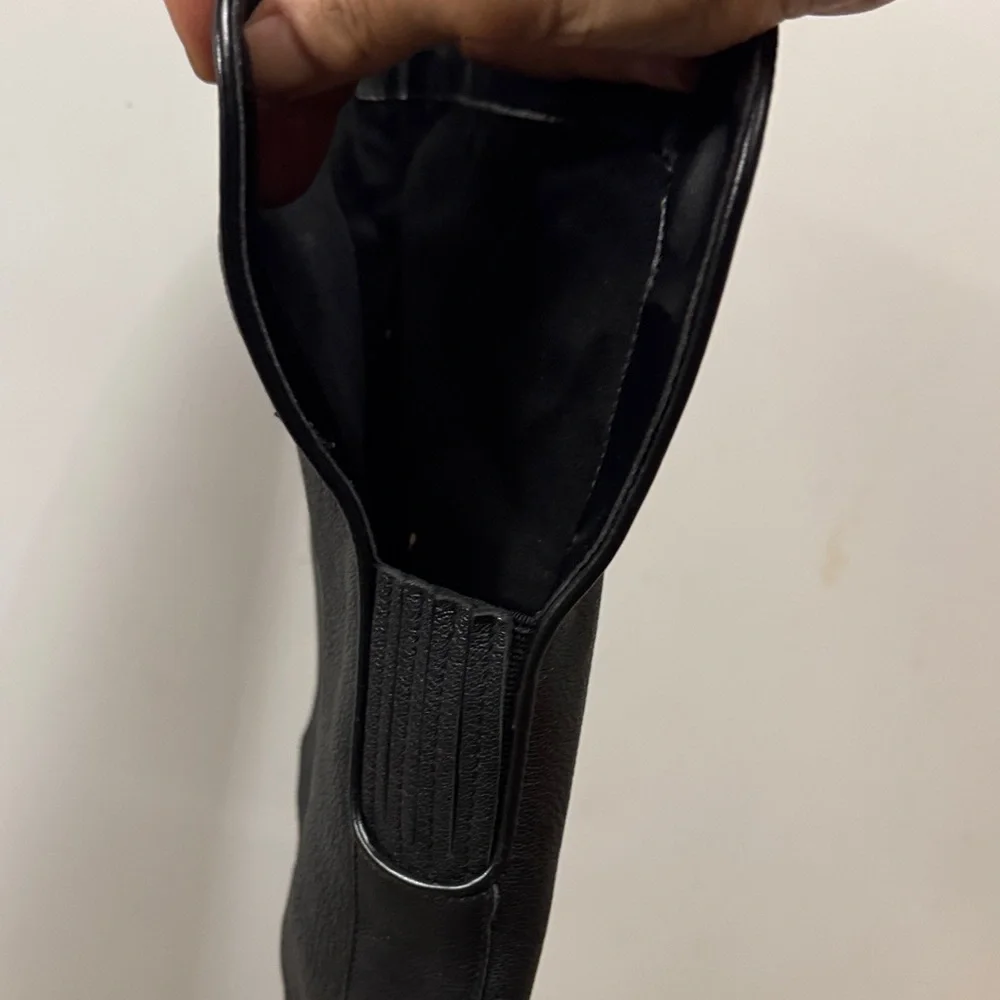 Vince Camuto Black Over-the-Knee Leather Boots